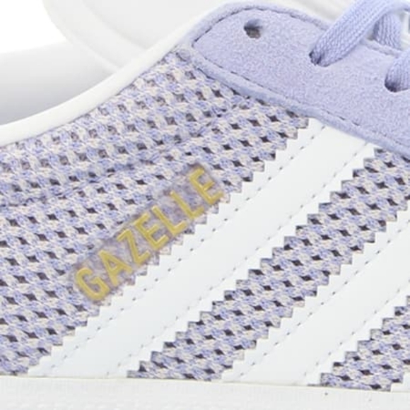 NWOT Adidas Gazelle Trainer Primeknit Mesh & Suede, Lilac Purple, Size 10 - Picture 4 of 13